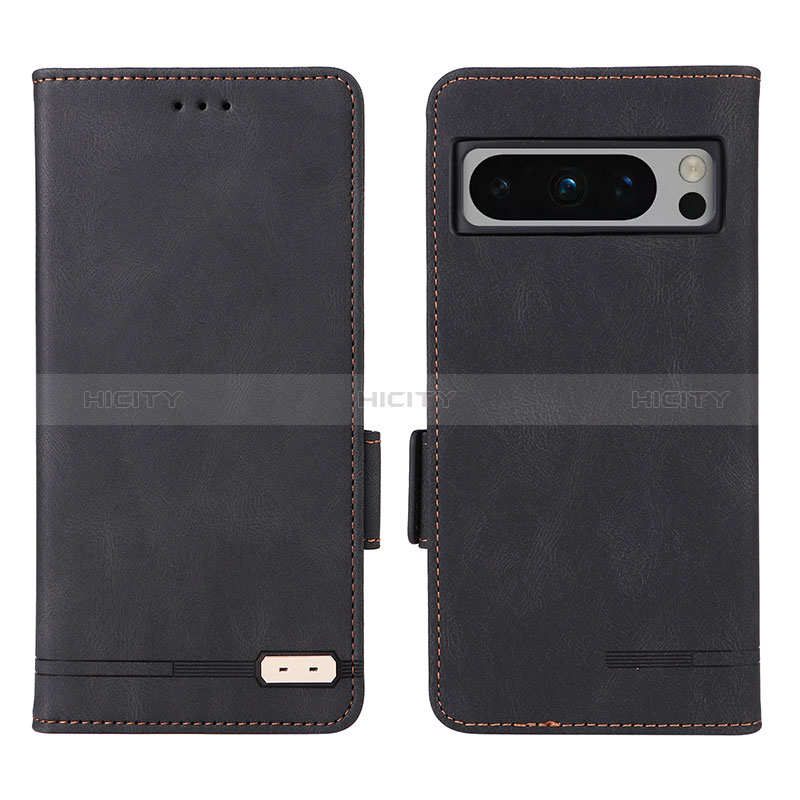 Funda de Cuero Cartera con Soporte Carcasa L06Z para Google Pixel 8 Pro 5G Negro