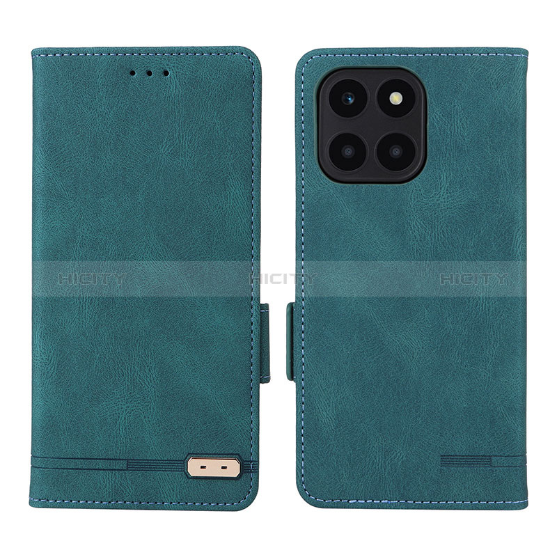 Funda de Cuero Cartera con Soporte Carcasa L06Z para Huawei Honor X6a