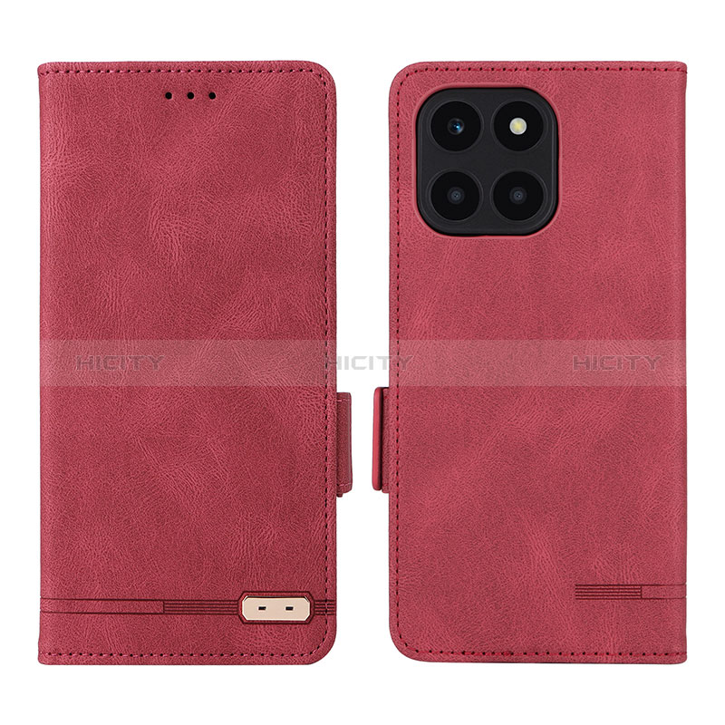 Funda de Cuero Cartera con Soporte Carcasa L06Z para Huawei Honor X6a