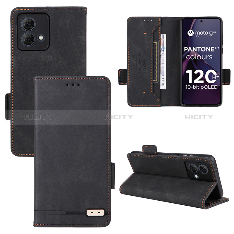 Funda de Cuero Cartera con Soporte Carcasa L06Z para Motorola Moto G84 5G