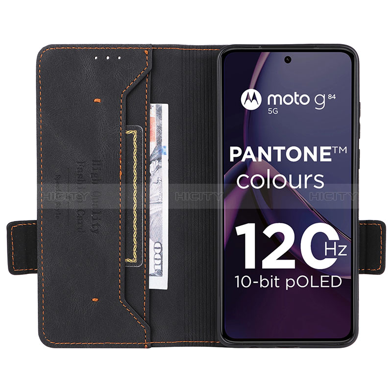 Funda de Cuero Cartera con Soporte Carcasa L06Z para Motorola Moto G84 5G