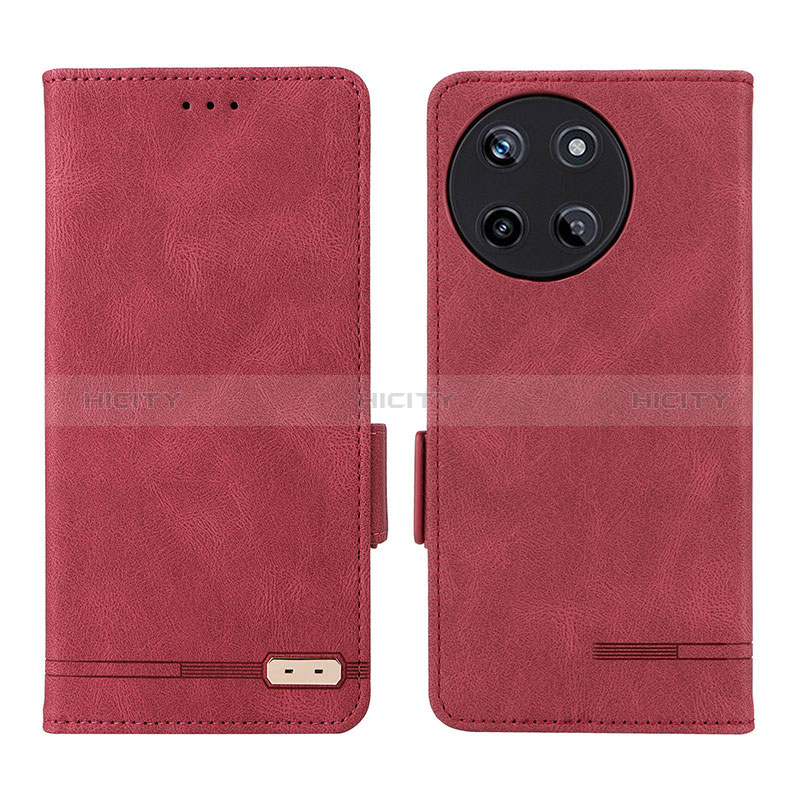 Funda de Cuero Cartera con Soporte Carcasa L06Z para Realme 11 4G Rojo