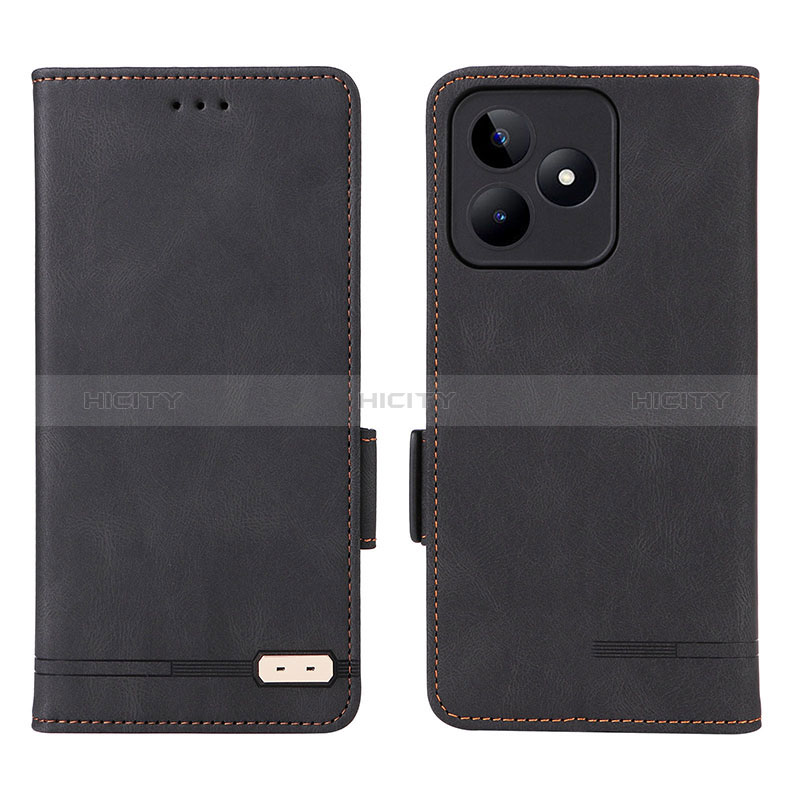 Funda de Cuero Cartera con Soporte Carcasa L06Z para Realme C53 India Negro