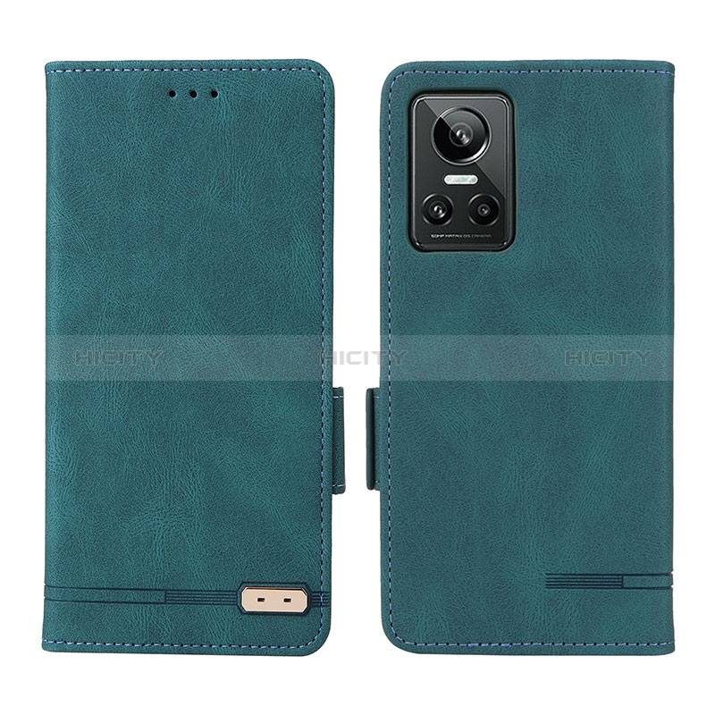 Funda de Cuero Cartera con Soporte Carcasa L06Z para Realme GT Neo3 5G Verde