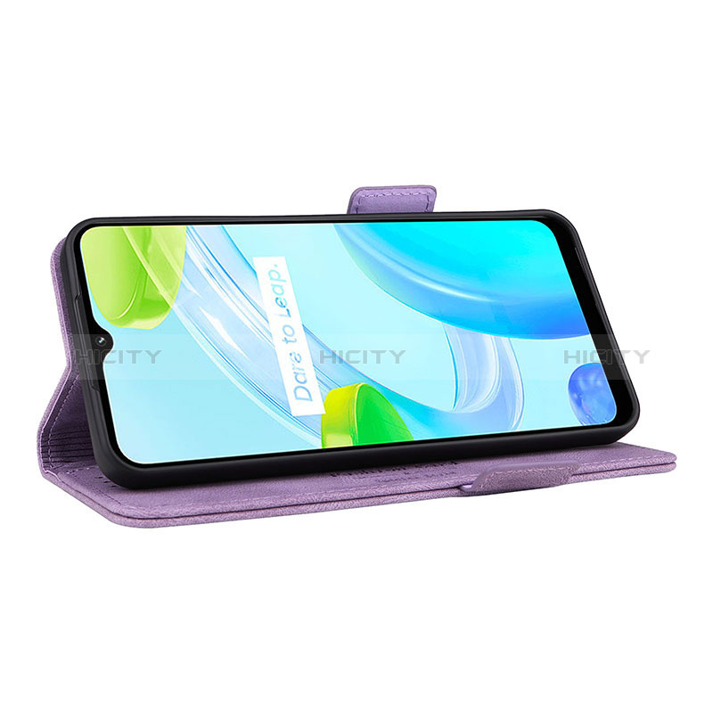 Funda de Cuero Cartera con Soporte Carcasa L06Z para Realme Narzo 50i Prime