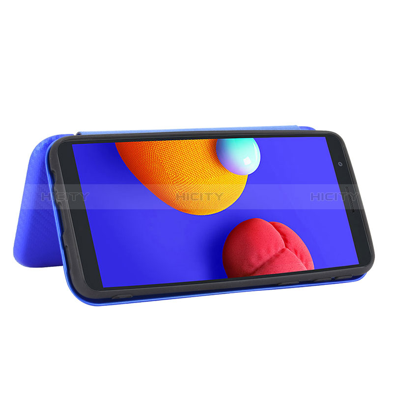 Funda de Cuero Cartera con Soporte Carcasa L06Z para Samsung Galaxy A01 Core