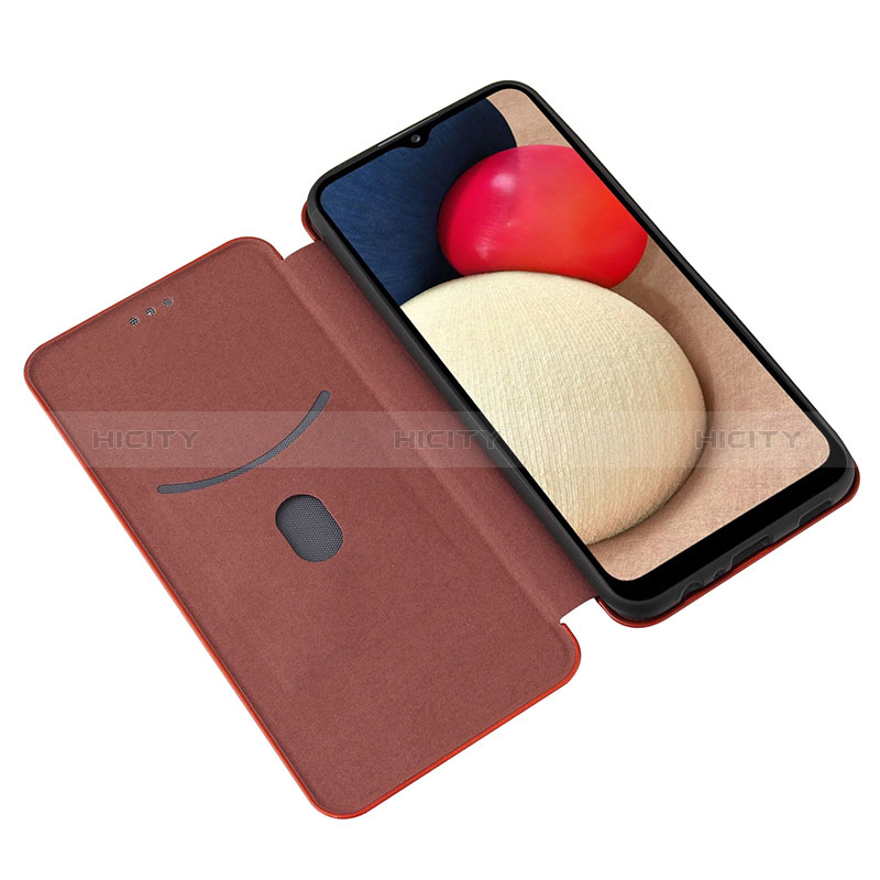 Funda de Cuero Cartera con Soporte Carcasa L06Z para Samsung Galaxy A02s