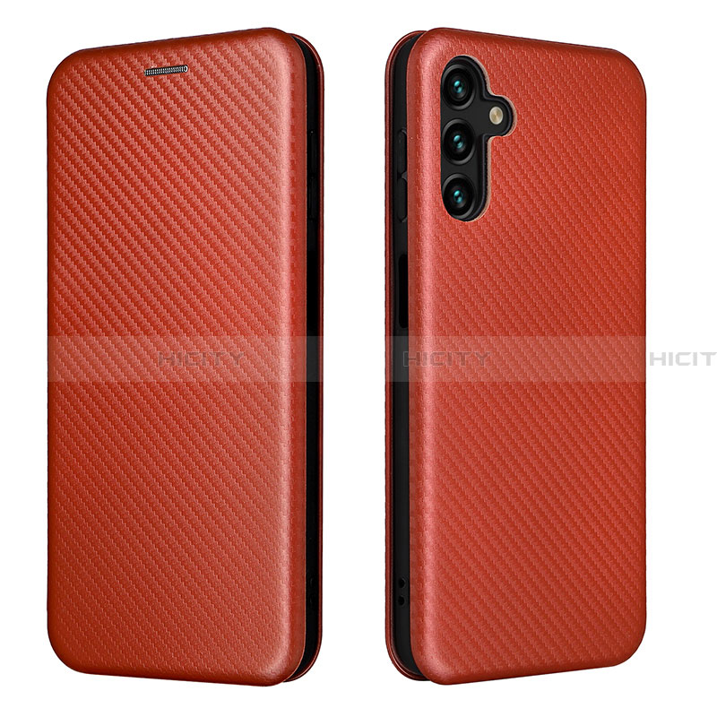 Funda de Cuero Cartera con Soporte Carcasa L06Z para Samsung Galaxy A13 5G Marron