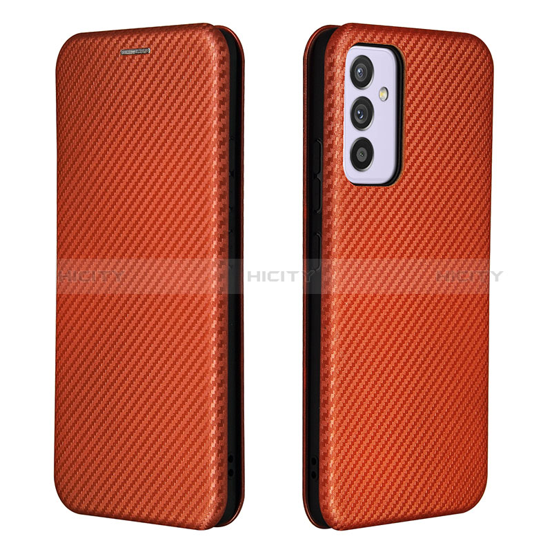 Funda de Cuero Cartera con Soporte Carcasa L06Z para Samsung Galaxy A15 4G Marron