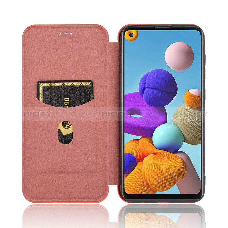 Funda de Cuero Cartera con Soporte Carcasa L06Z para Samsung Galaxy A21s