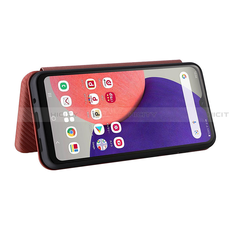 Funda de Cuero Cartera con Soporte Carcasa L06Z para Samsung Galaxy A22 5G SC-56B