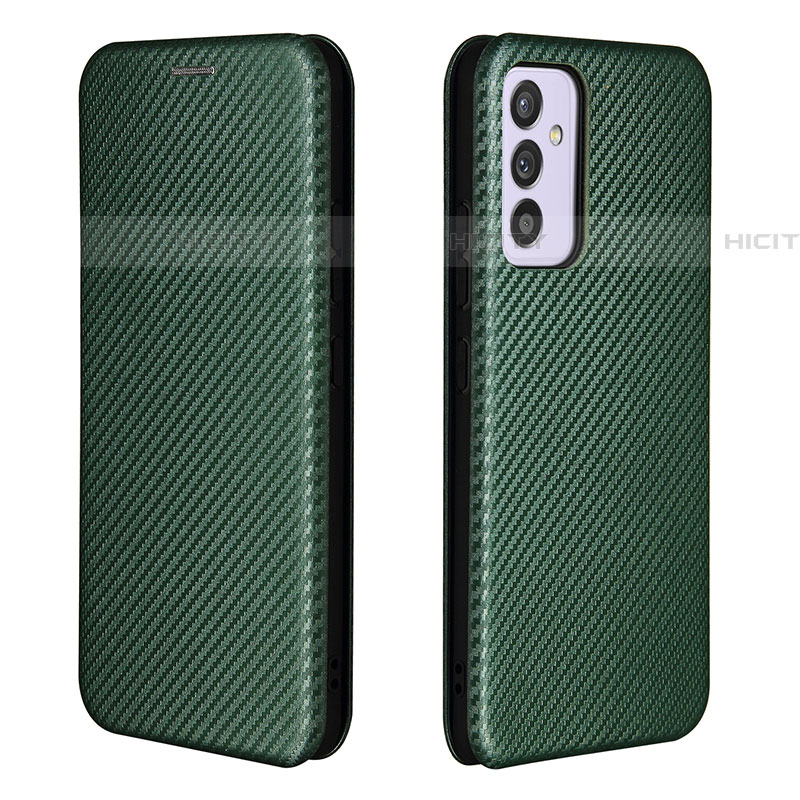 Funda de Cuero Cartera con Soporte Carcasa L06Z para Samsung Galaxy A24 4G Verde