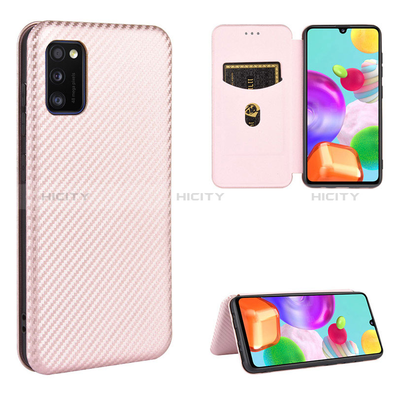 Funda de Cuero Cartera con Soporte Carcasa L06Z para Samsung Galaxy A41