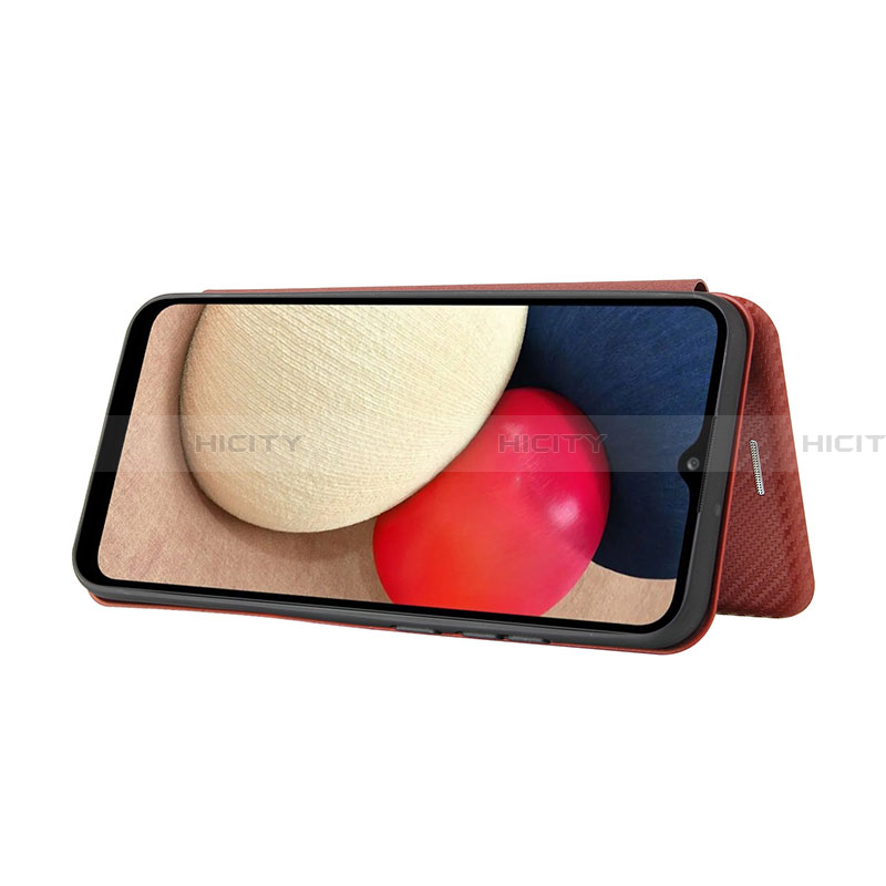 Funda de Cuero Cartera con Soporte Carcasa L06Z para Samsung Galaxy F02S SM-E025F