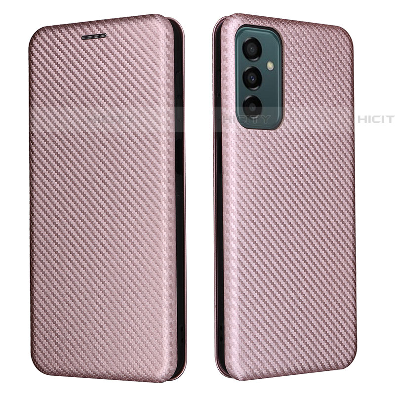 Funda de Cuero Cartera con Soporte Carcasa L06Z para Samsung Galaxy F23 5G Oro Rosa