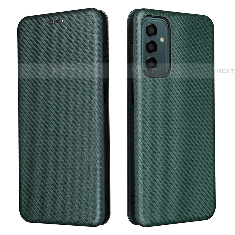 Funda de Cuero Cartera con Soporte Carcasa L06Z para Samsung Galaxy F23 5G Verde