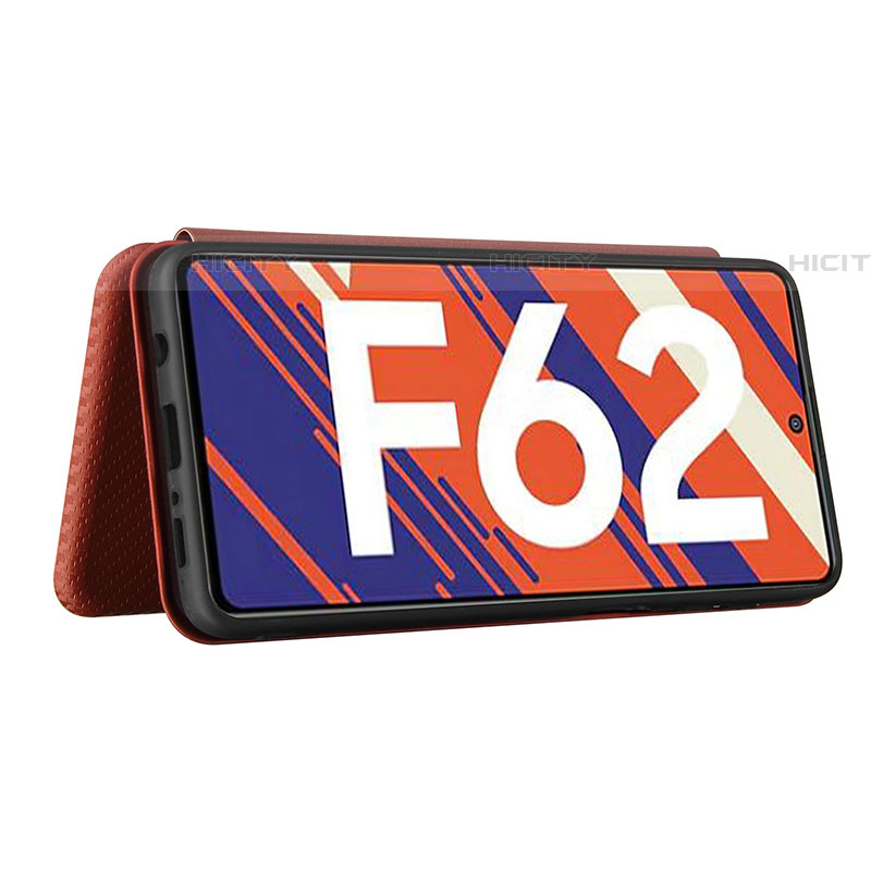 Funda de Cuero Cartera con Soporte Carcasa L06Z para Samsung Galaxy F62 5G