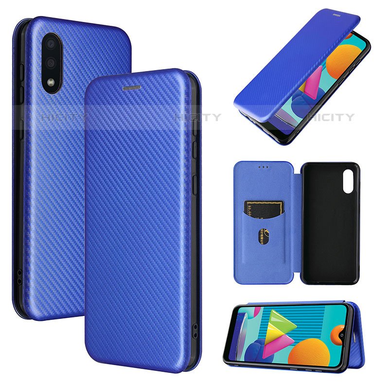 Funda de Cuero Cartera con Soporte Carcasa L06Z para Samsung Galaxy M02