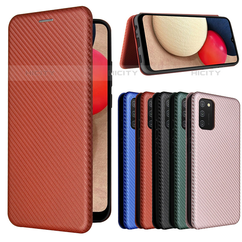 Funda de Cuero Cartera con Soporte Carcasa L06Z para Samsung Galaxy M02s