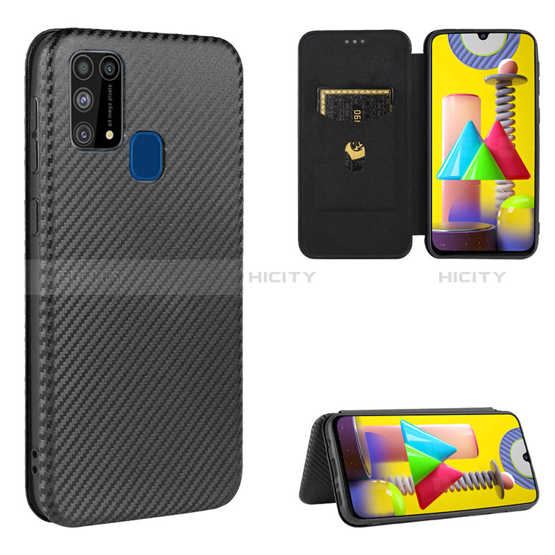 Funda de Cuero Cartera con Soporte Carcasa L06Z para Samsung Galaxy M31