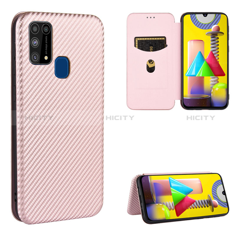 Funda de Cuero Cartera con Soporte Carcasa L06Z para Samsung Galaxy M31 Prime Edition