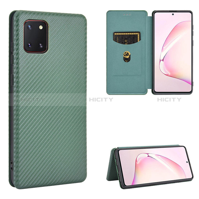 Funda de Cuero Cartera con Soporte Carcasa L06Z para Samsung Galaxy M60s