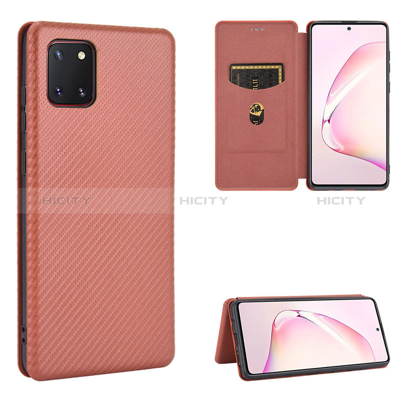 Funda de Cuero Cartera con Soporte Carcasa L06Z para Samsung Galaxy M60s