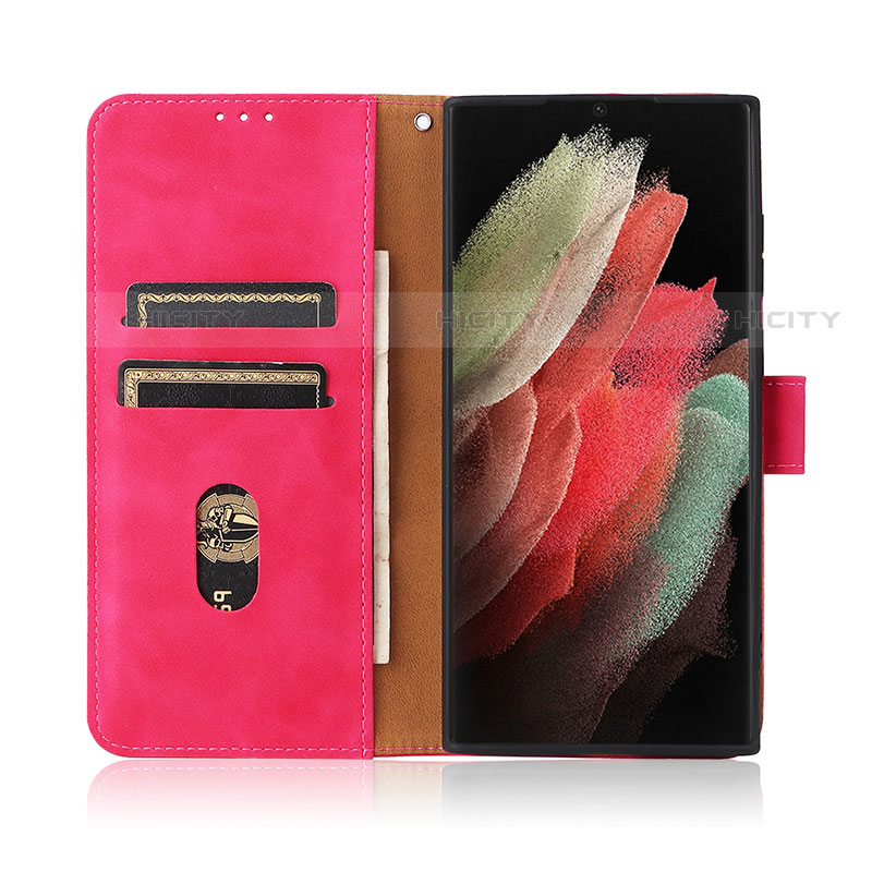 Funda de Cuero Cartera con Soporte Carcasa L06Z para Samsung Galaxy S22 Ultra 5G