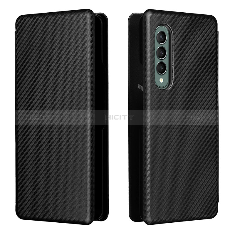 Funda de Cuero Cartera con Soporte Carcasa L06Z para Samsung Galaxy Z Fold3 5G