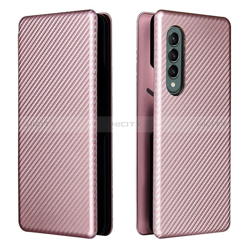 Funda de Cuero Cartera con Soporte Carcasa L06Z para Samsung Galaxy Z Fold3 5G