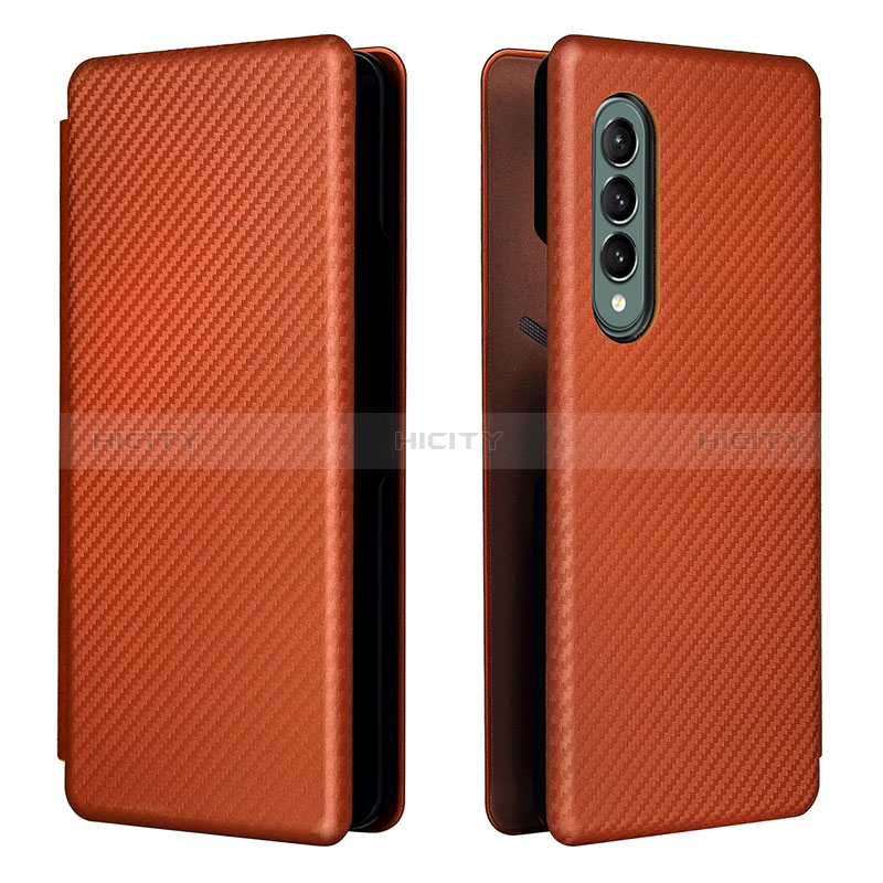 Funda de Cuero Cartera con Soporte Carcasa L06Z para Samsung Galaxy Z Fold3 5G