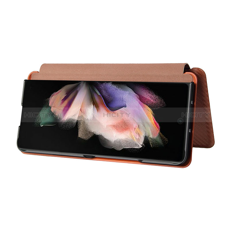 Funda de Cuero Cartera con Soporte Carcasa L06Z para Samsung Galaxy Z Fold3 5G