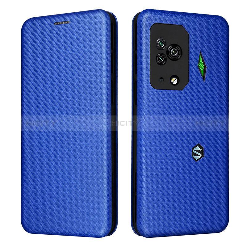 Funda de Cuero Cartera con Soporte Carcasa L06Z para Xiaomi Black Shark 5 Pro 5G Azul