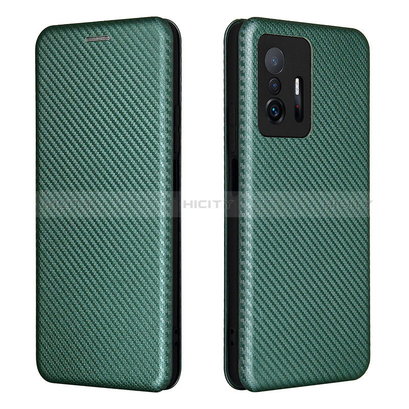 Funda de Cuero Cartera con Soporte Carcasa L06Z para Xiaomi Mi 11T Pro 5G Verde