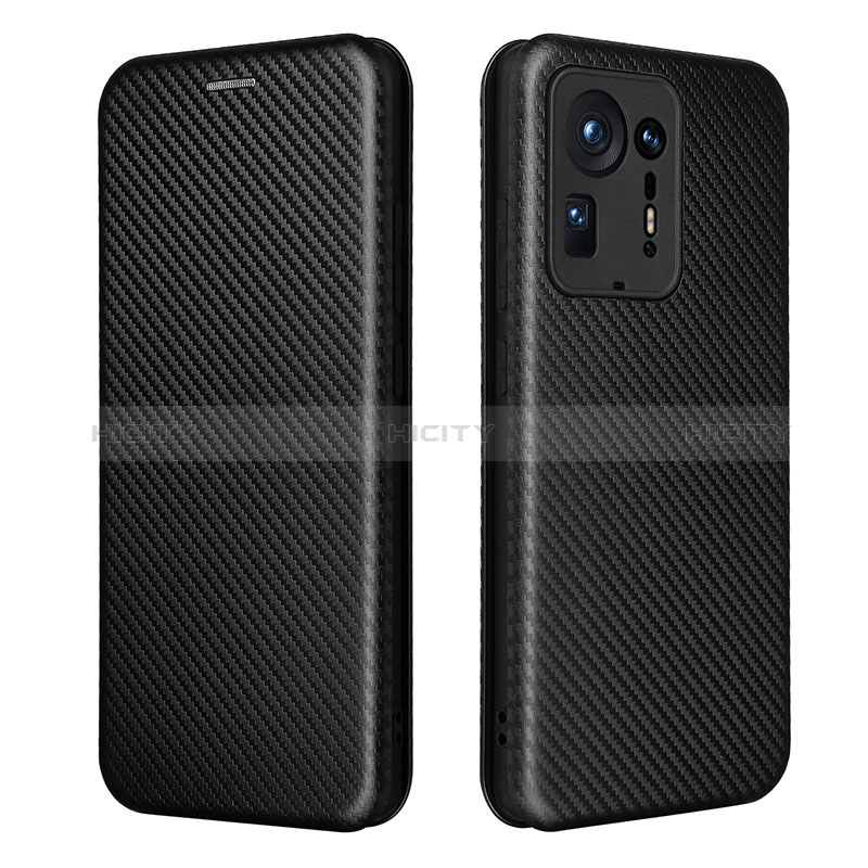 Funda de Cuero Cartera con Soporte Carcasa L06Z para Xiaomi Mi Mix 4 5G Negro