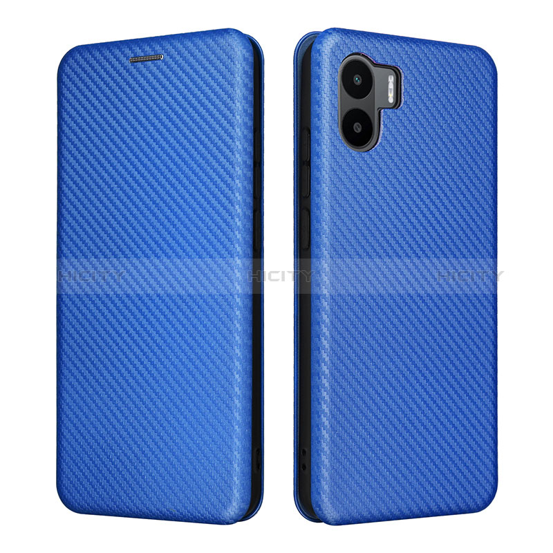 Funda de Cuero Cartera con Soporte Carcasa L06Z para Xiaomi Poco C50 Azul