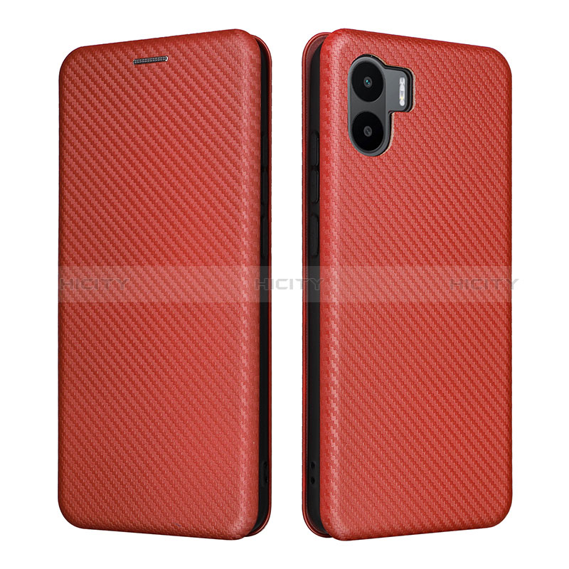 Funda de Cuero Cartera con Soporte Carcasa L06Z para Xiaomi Poco C50 Marron