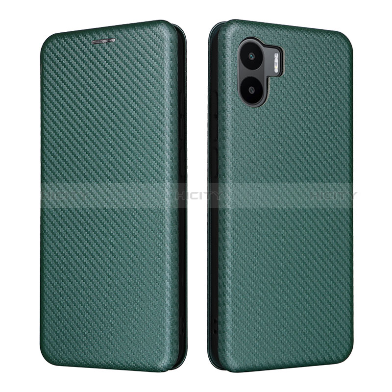 Funda de Cuero Cartera con Soporte Carcasa L06Z para Xiaomi Poco C50 Verde