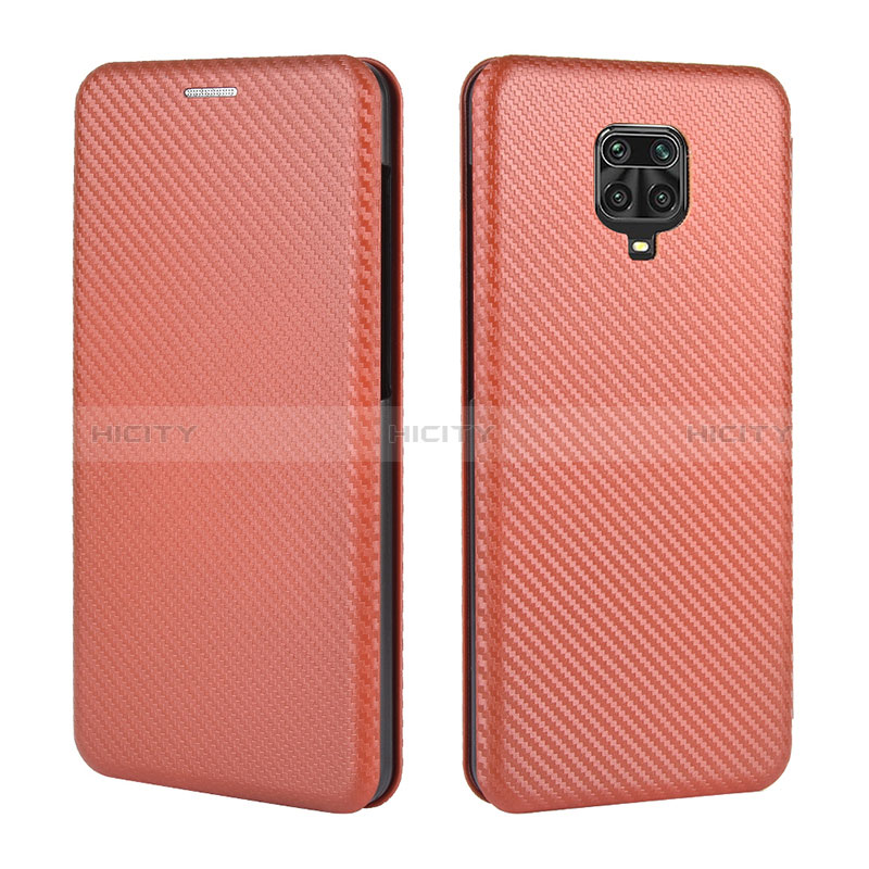 Funda de Cuero Cartera con Soporte Carcasa L06Z para Xiaomi Poco M2 Pro Marron