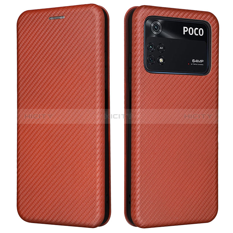 Funda de Cuero Cartera con Soporte Carcasa L06Z para Xiaomi Poco M4 Pro 4G