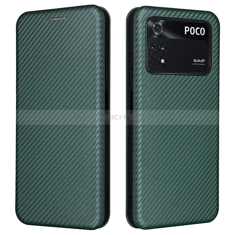 Funda de Cuero Cartera con Soporte Carcasa L06Z para Xiaomi Poco M4 Pro 4G