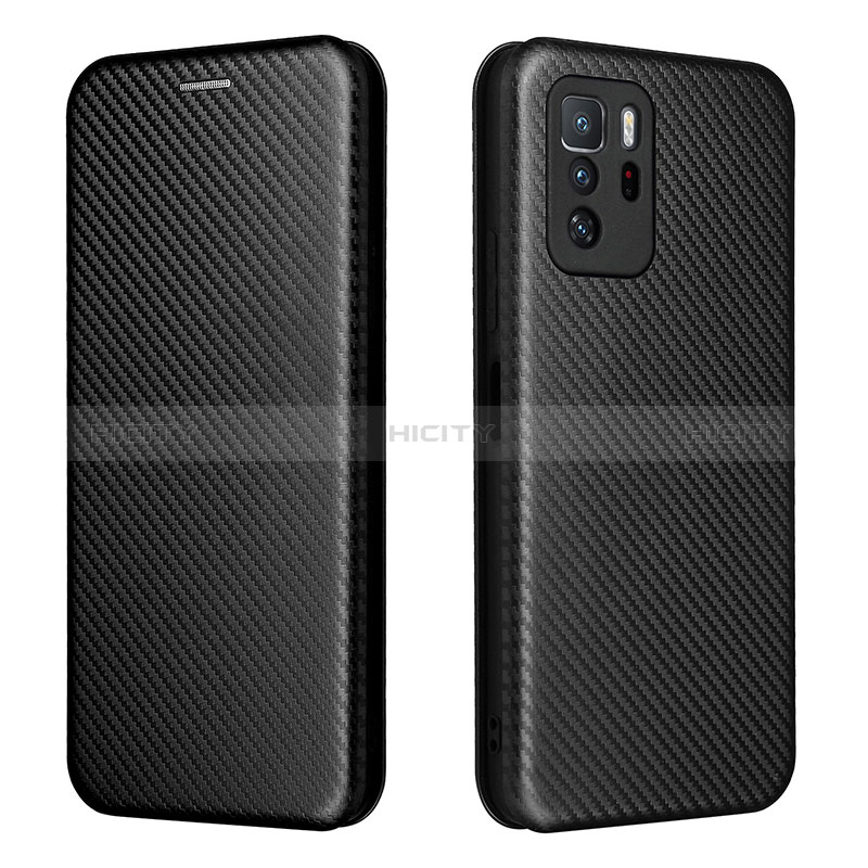 Funda de Cuero Cartera con Soporte Carcasa L06Z para Xiaomi Poco X3 GT 5G Negro