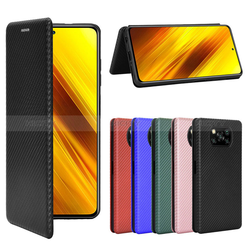 Funda de Cuero Cartera con Soporte Carcasa L06Z para Xiaomi Poco X3 NFC