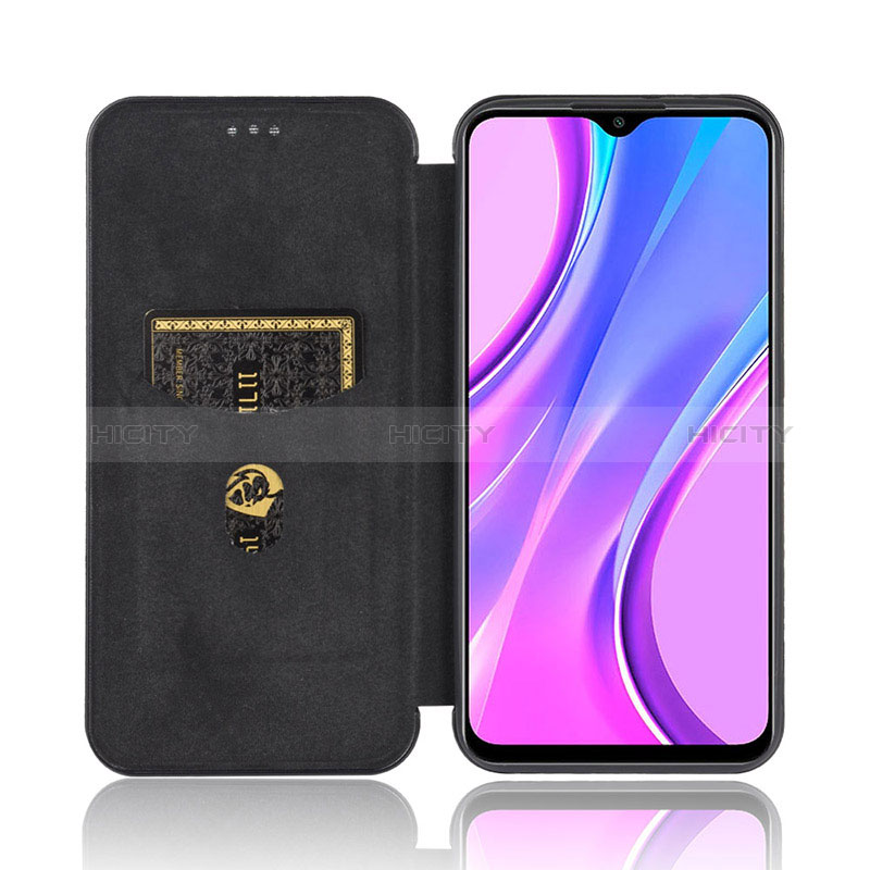 Funda de Cuero Cartera con Soporte Carcasa L06Z para Xiaomi Redmi 9 Prime India