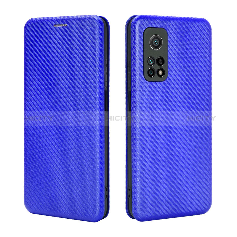 Funda de Cuero Cartera con Soporte Carcasa L06Z para Xiaomi Redmi K30S 5G Azul