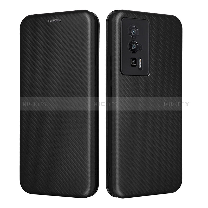 Funda de Cuero Cartera con Soporte Carcasa L06Z para Xiaomi Redmi K60 5G Negro