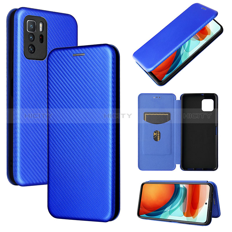 Funda de Cuero Cartera con Soporte Carcasa L06Z para Xiaomi Redmi Note 10 Pro 5G