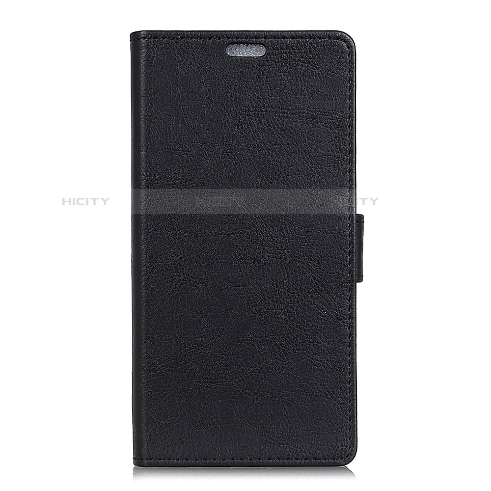 Funda de Cuero Cartera con Soporte Carcasa L07 para Alcatel 1X (2019) Negro