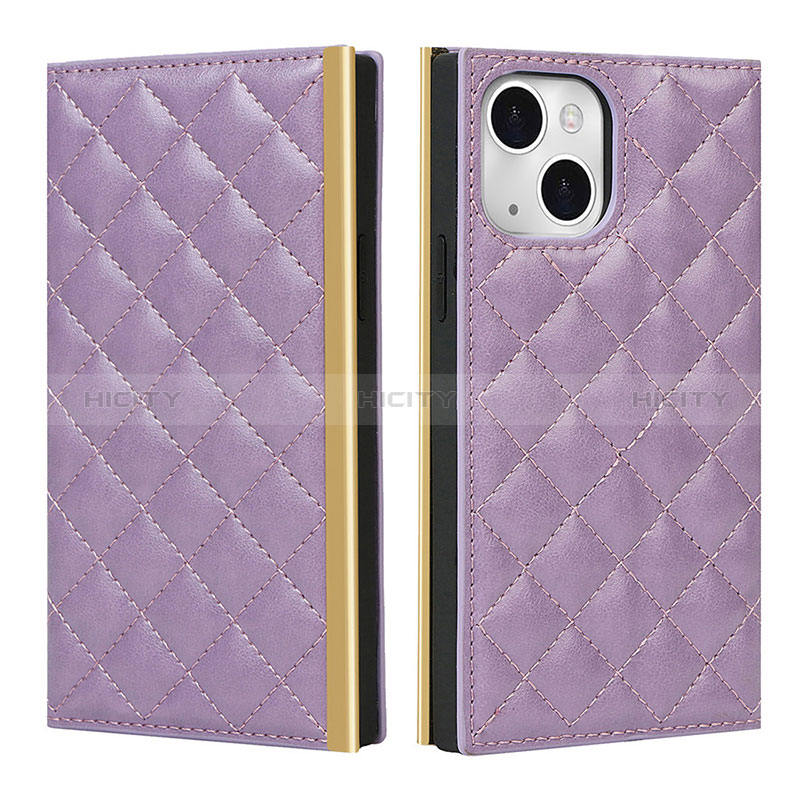 Funda de Cuero Cartera con Soporte Carcasa L07 para Apple iPhone 15