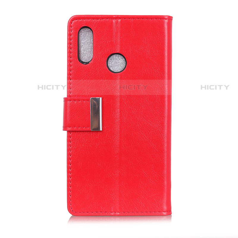 Funda de Cuero Cartera con Soporte Carcasa L07 para Asus Zenfone Max ZB555KL Rojo